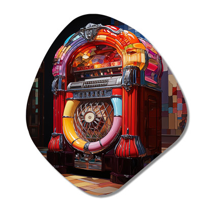 Jukeboxes Nostalgic Melody II - forme unique Jukeboxes en métal, sculpture murale en métal Freeform
