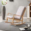 Chaise berçante moderne simple en chêne