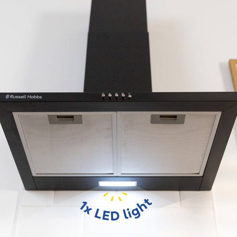 Russell Hobbs® Chimney Cooker Hood, Black, 60cm