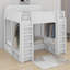 Lit superposé triple avec tablettes et crochets de rangement, simple + simple sur simple TG-289842046