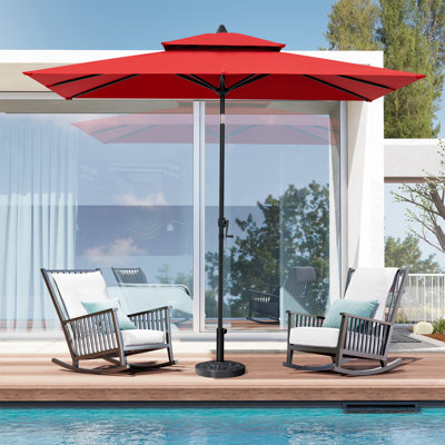 Parasol de marché rectangulaire sans base lestée 9 x 5 pi Lyndon