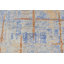 Tapis brun / bleu abstrait en soie noué à la main 7 pi 10 po x 9 pi 9 po Abstract