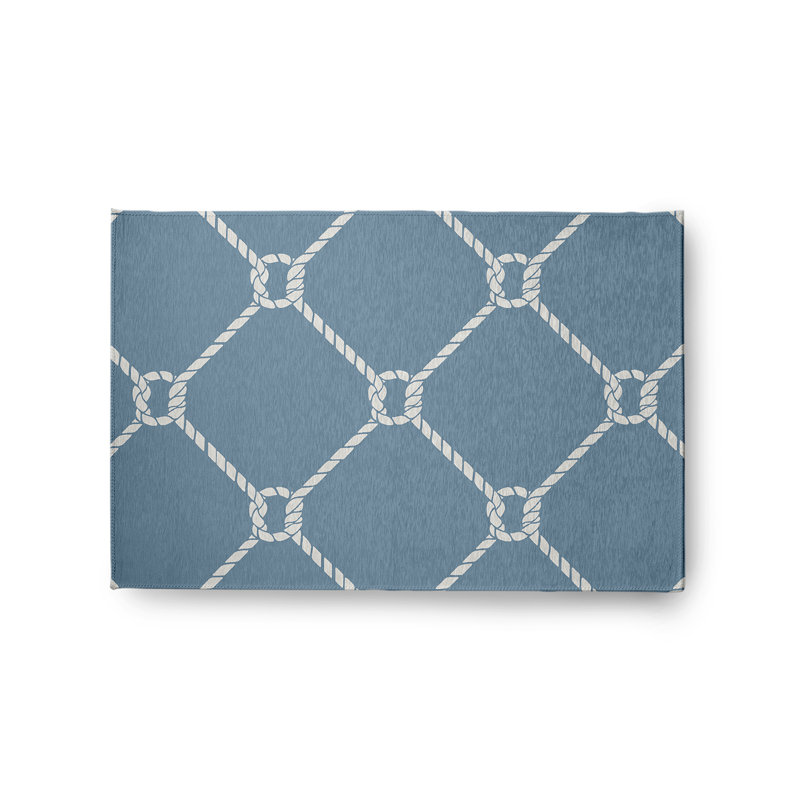 Strissel Chenille Geometric Indoor / Outdoor Rug, Rectangle 2' x 3'