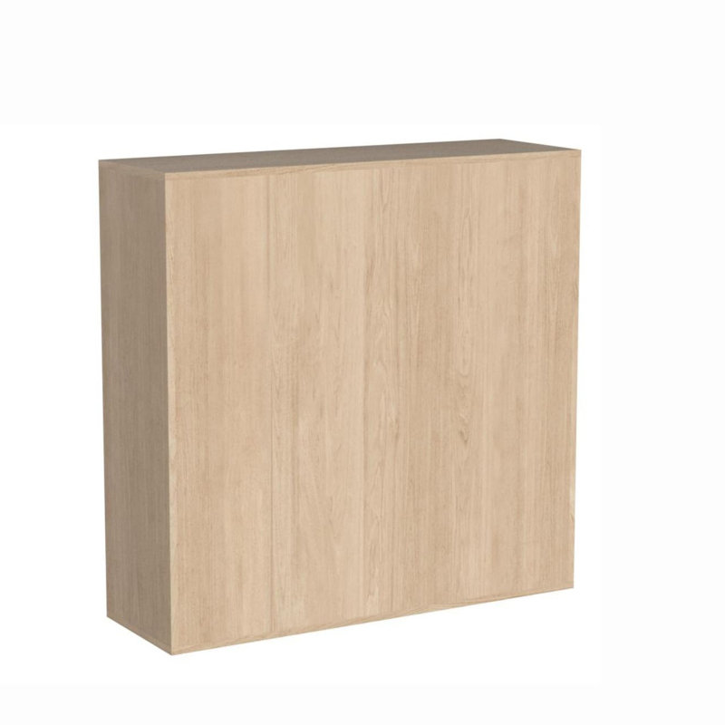 Light Oak 36" 9-Cube Storage Organizer with Removable Panels