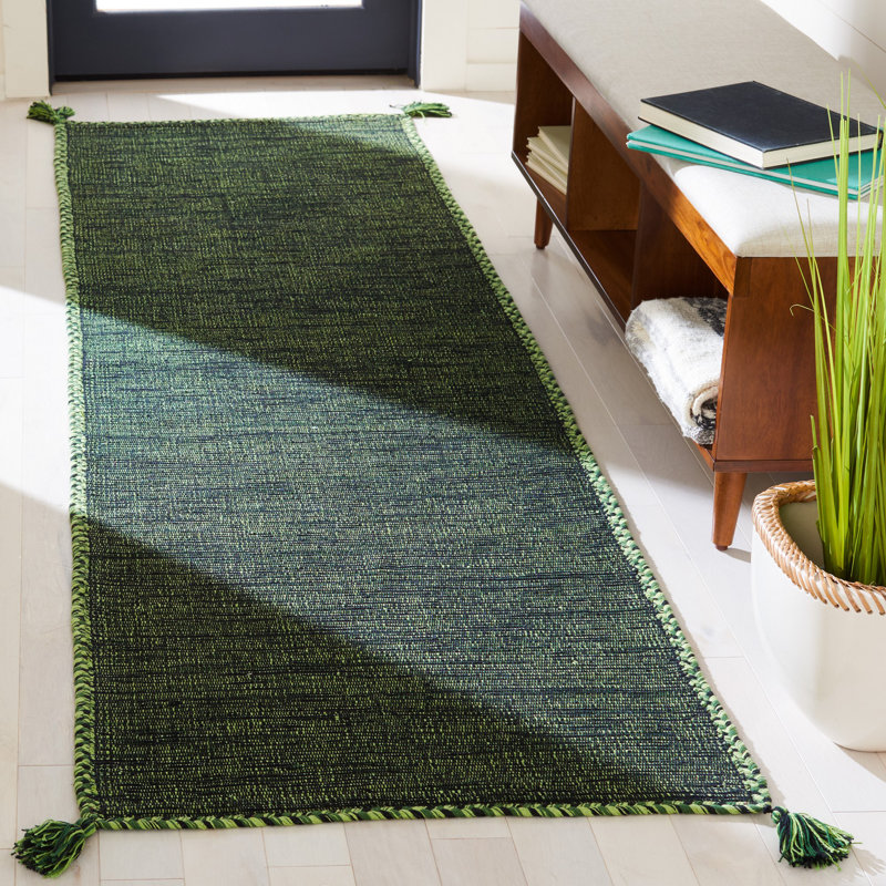 Montauk Hand Woven Cotton Rug, Square 5'