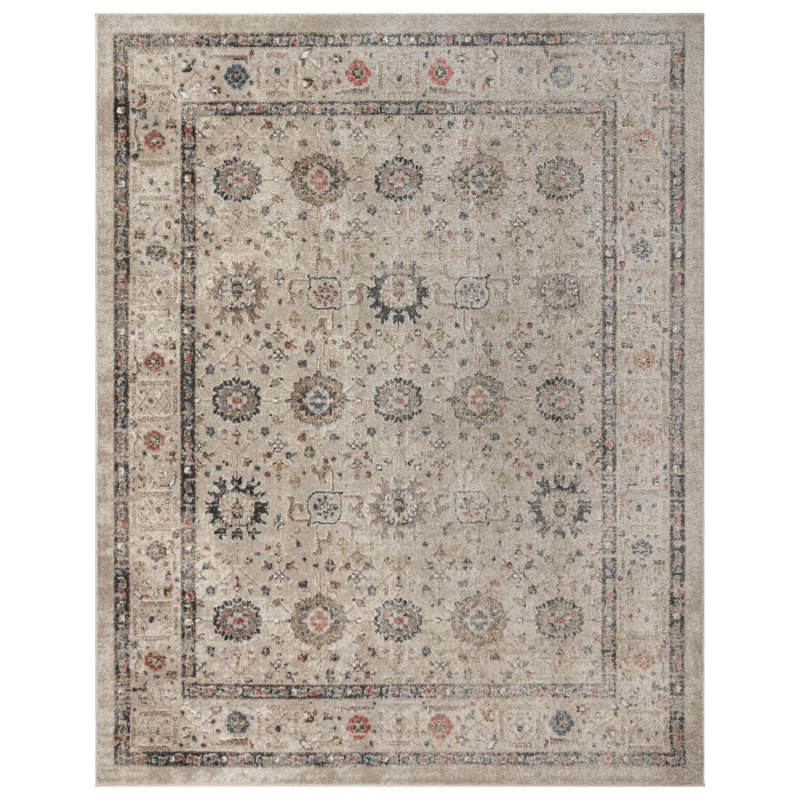 Tapis en polypropylène ivoire Maia Dov, Rectangle 7 pi 10 po x 10 po
