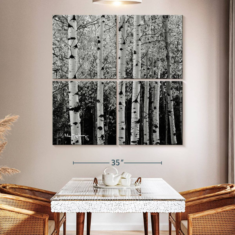 Alvord Aspens en automne BW