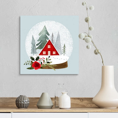 «Snow Globe Village Snow Globe Village II» par Victoria Barnes - impression sur toile tendue