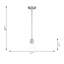 Miles One Light Mini-Pendant from Generation Lighting -1012272785-1012272788