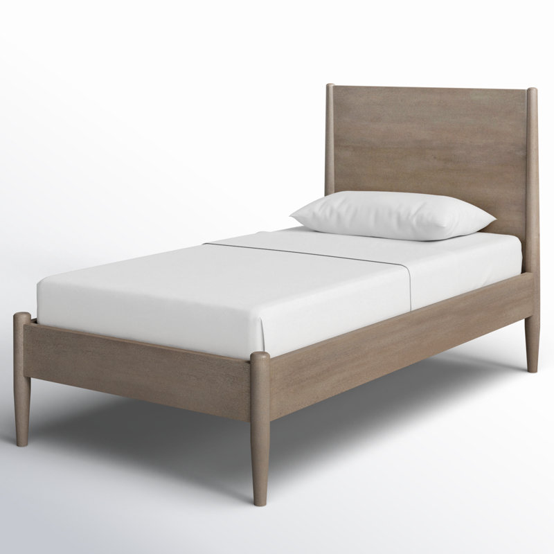 Lit plateforme Elena, Bois flottant, Simple
