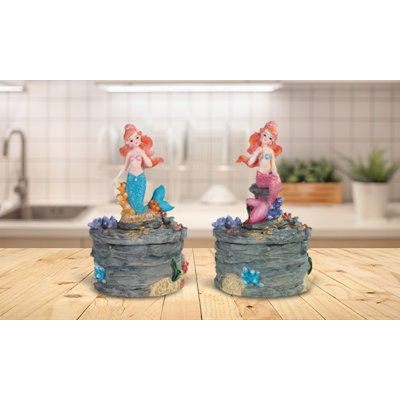 2 Piece Dunmall Mermaid Figurine Set