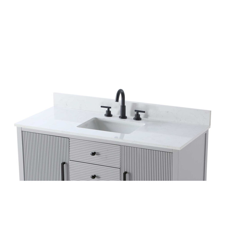 Dosseret de 48 pouces en marbre blanc
