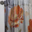 Fiery Blooms I orange et beige Chloe - rideau en velours traditionnel - obscurcissant - 1 panneau-1495784560