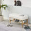 Banc de rangement rembourré pour chaussures
