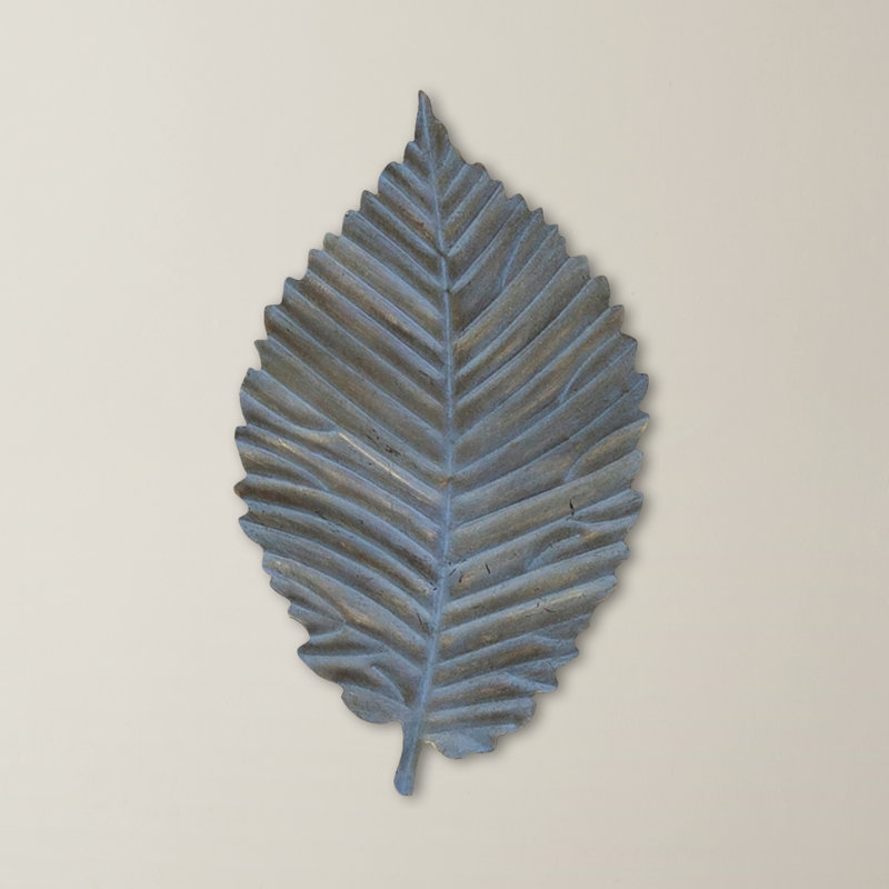 Décoration murale feuille, H 16 po x l 10 po x P 2 po