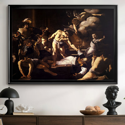 The Martyrdom of Saint Matthew-Caravaggio-Framed Gallery Wrapped Canvas-c. 1599–1600