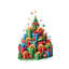 Motif de boîte-cadeau de Noël-158376539