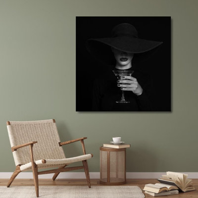 Alcott Hill® Refat Gallery Wrapped Canvas Art Titled: A Martini Glass.