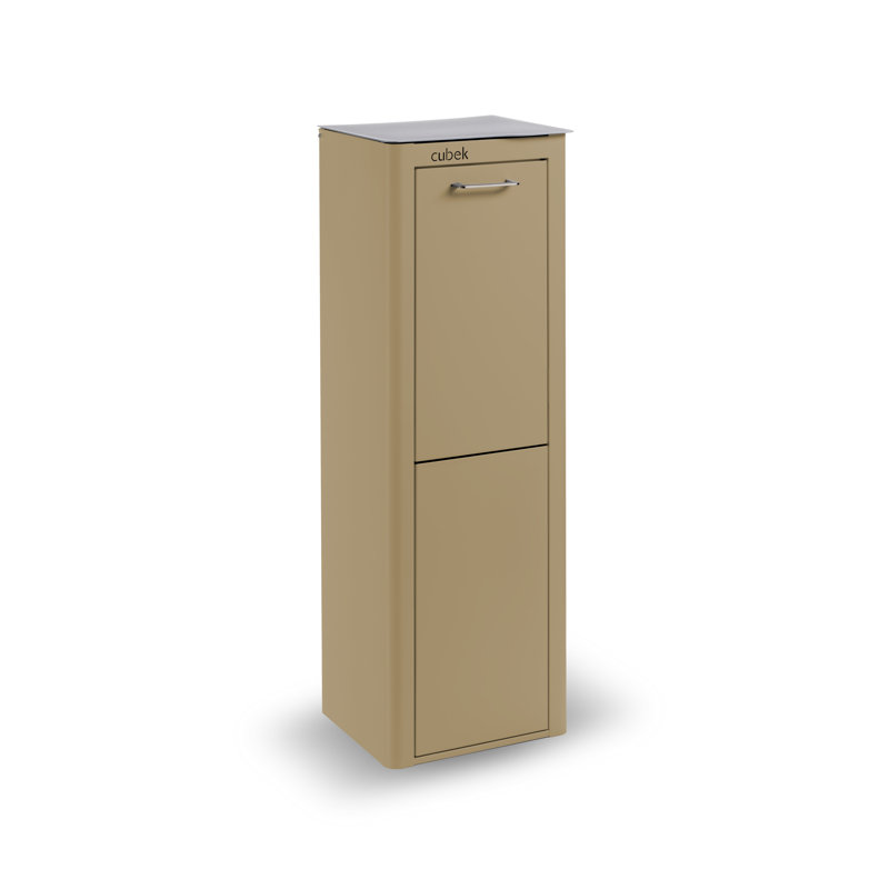 10 Gallons Manual Lift Trash Can Set