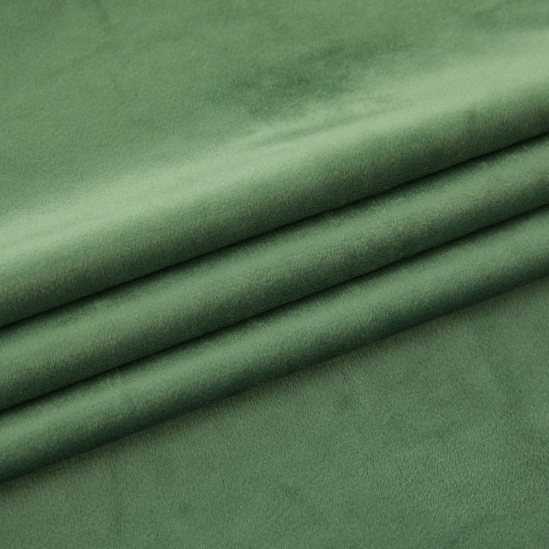 4pcs Velvet Solid Color Metal Grommets Room Darkening Curtain Panels (set Of 4), 42" W x 63" L, Sage Green