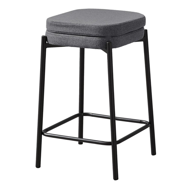 Tabouret de bar moderne et minimaliste, Noir