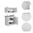 Perseus 2-pc Kitchen Cabinet Set includes Countertop base unit and wall mounted Cupboard