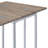 Weathered Oak And Chrome Side Table