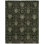 Donahue Wool Floral Area Rug in Dark Green