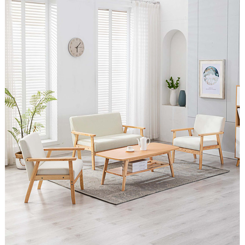 Table basse Abdual, Naturel / Beige