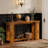 Compact Rustic Entryway Console Table