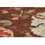 Tapis brun brun à motif de teinture végétale Ziegler