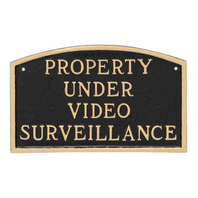 Plaque de déclaration sous surveillance vidéo