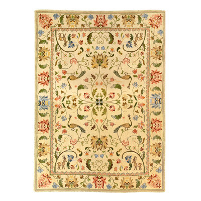 One-of-a-Kind Rectangle 9'6" X 13'2" Hand Knotted Area Rug
