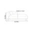 Chaise longue d'intérieur simple en similicuir