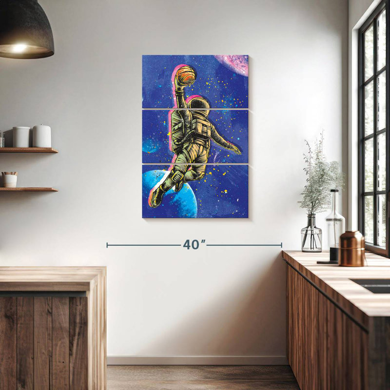 Space Dunk, 38" H x 24" W