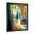 Impression noire sur toile encadrée sélectionné