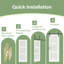  𝗡𝗼 𝗔𝘀𝘀𝗲𝗺𝗯𝗹𝘆 𝗥𝗲𝗾𝘂𝗶𝗿𝗲𝗱, porte de grange coulissante en verre givré 3-Lite avec portes de garde-robe en bois manufacturé avec quincaillerie d'installation -98375734