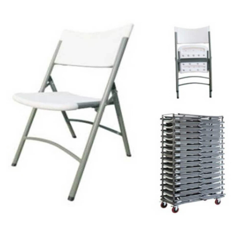 Keerica Plastic / Resin Patio Folding Chair Folding Chair Set