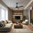  Aura sophisticated 52 In. Indoor Ceiling Fan With LED Light Bulbs And Remote Control-99080194