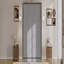 Grand lit escamotable rotatif avec supports de rangement cachés, lit mural multifonctionnel peu encombrant pour le bureau à domicile et les petites pièces, gris-133218469