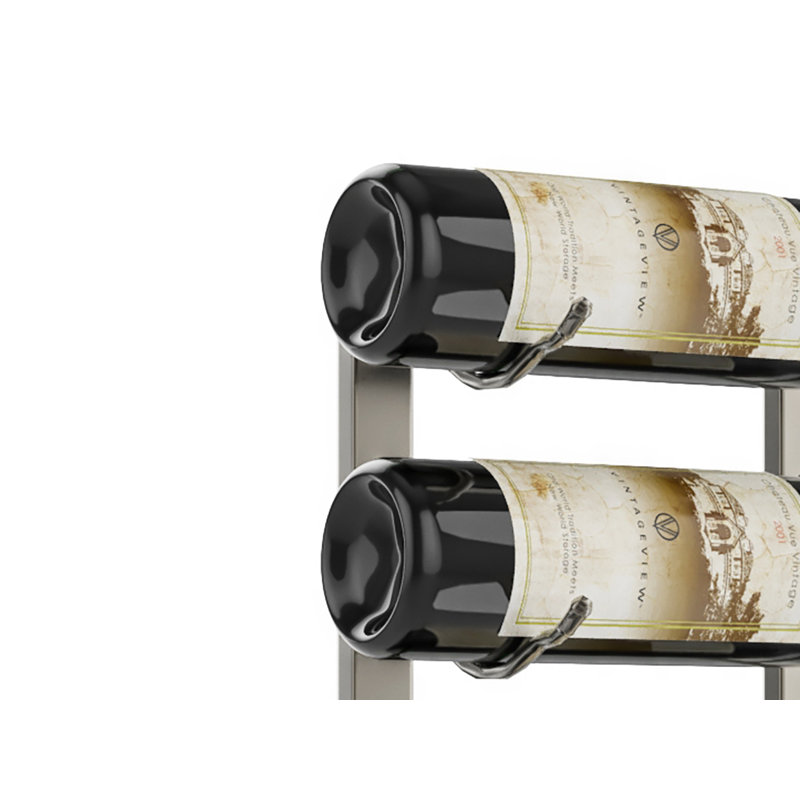Ensemble de support à vin Klossett, Bronze industriel, H 120 po x l 13 po x P 13,5 po