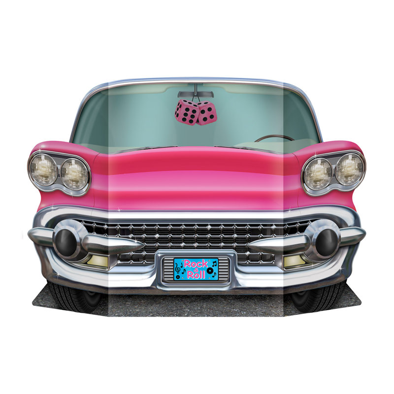Pink Convertible Photo Prop