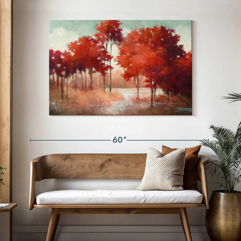 Harnek Serene Autumn Lake, 32" H x 48" W