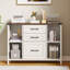88 cm W 3 -Drawer Solid Wood Filing Cabinet