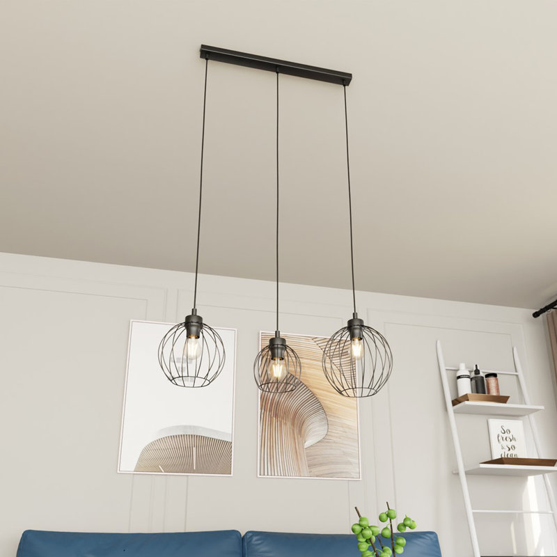 Ahnyla 3 - Light Pendant, Matte Black