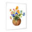 «Brown Pot with Blossoming Pansies», peinture sur toile-1006597397-1006597398