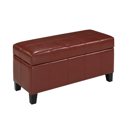 Keriona Leather Match Upholstered Storage Bench