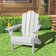 Plastic/Resin Folding Adjustable Back Adirondack Chair with Cup Holder