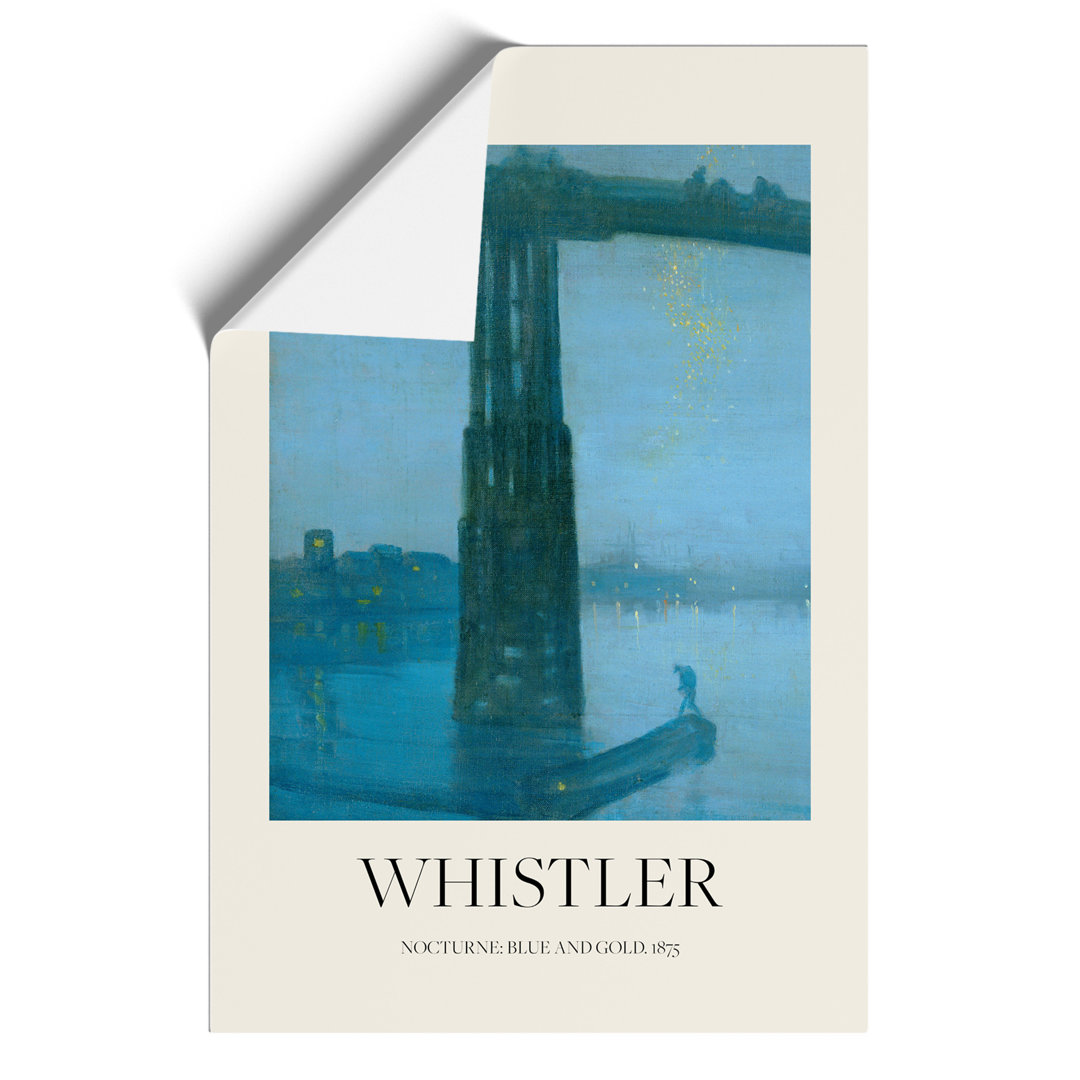 Nocturne Blue and Gold Old Battersea Bridge Print by James Mcneill Whistler - Frameless Print