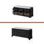 Banc de rangement en bois avec 3 tiroirs et 3 paniers Homes Collection-1621849530
